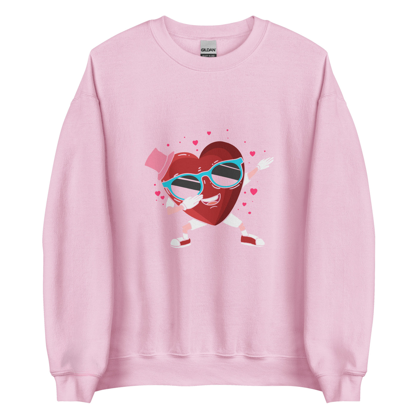 HEART BOY VALENTINE DABBING Unisex Sweatshirt