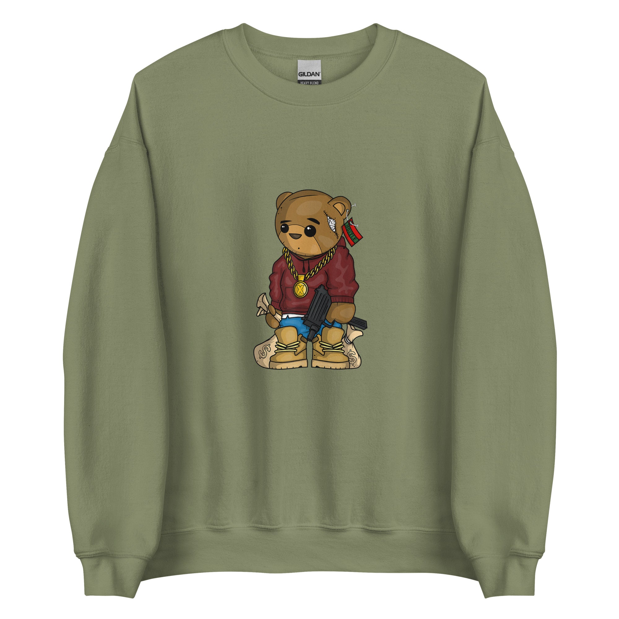 TEDDY BEAR WITH GUN Unisex Sweatshirt
