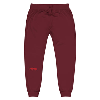 DRIPPIN RED Unisex fleece sweatpants