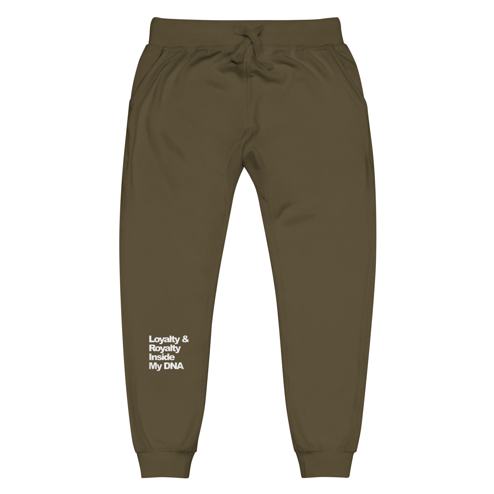 LOYALTY&ROYALTY INSIDE MY DNA Unisex fleece sweatpants