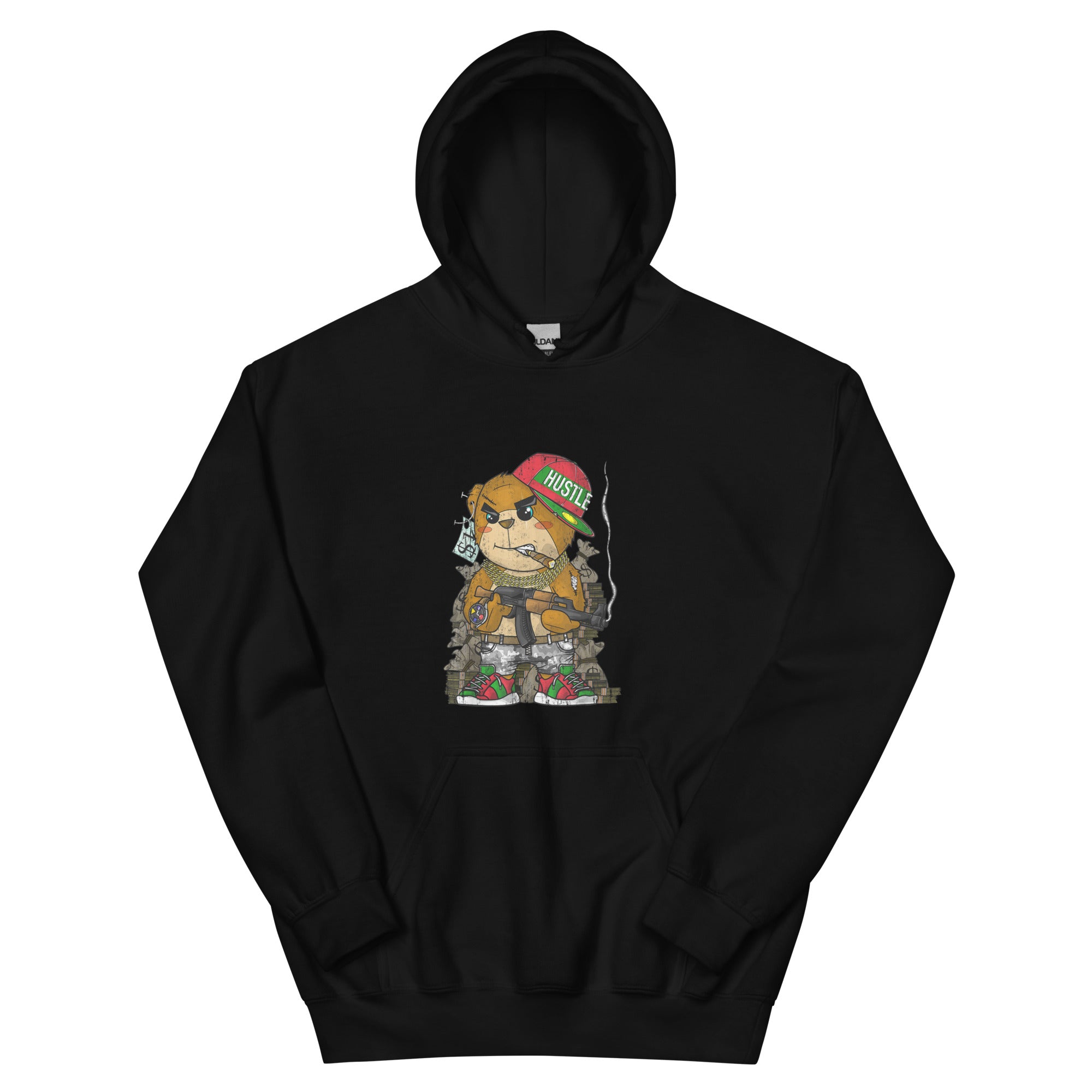 Hip-Hop Hipster Teddy Bear Rap Street Wear Unisex Hoodie