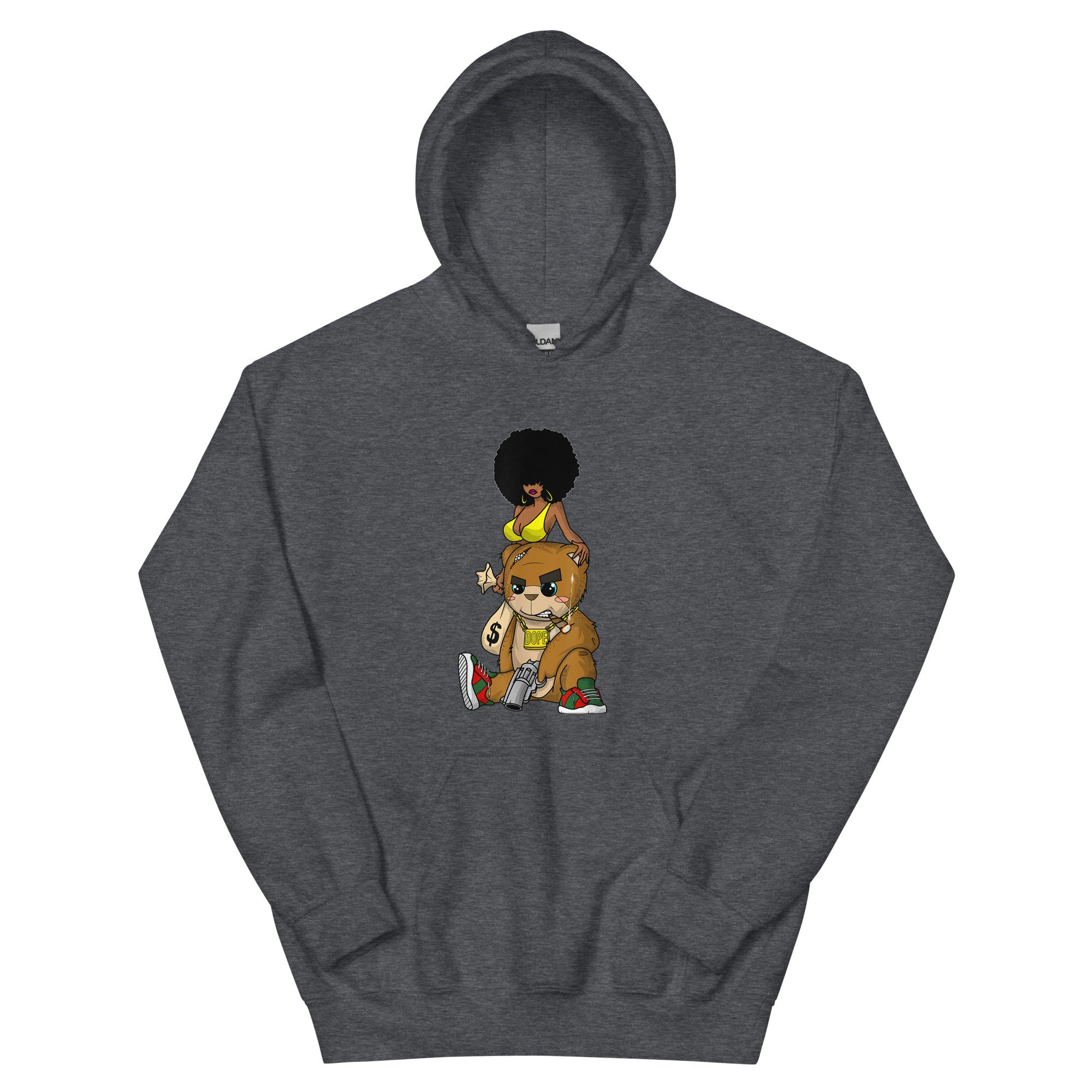 TEDDY BEAR GANGSTER RAP HUSTLE HIP HOP Unisex Hoodie