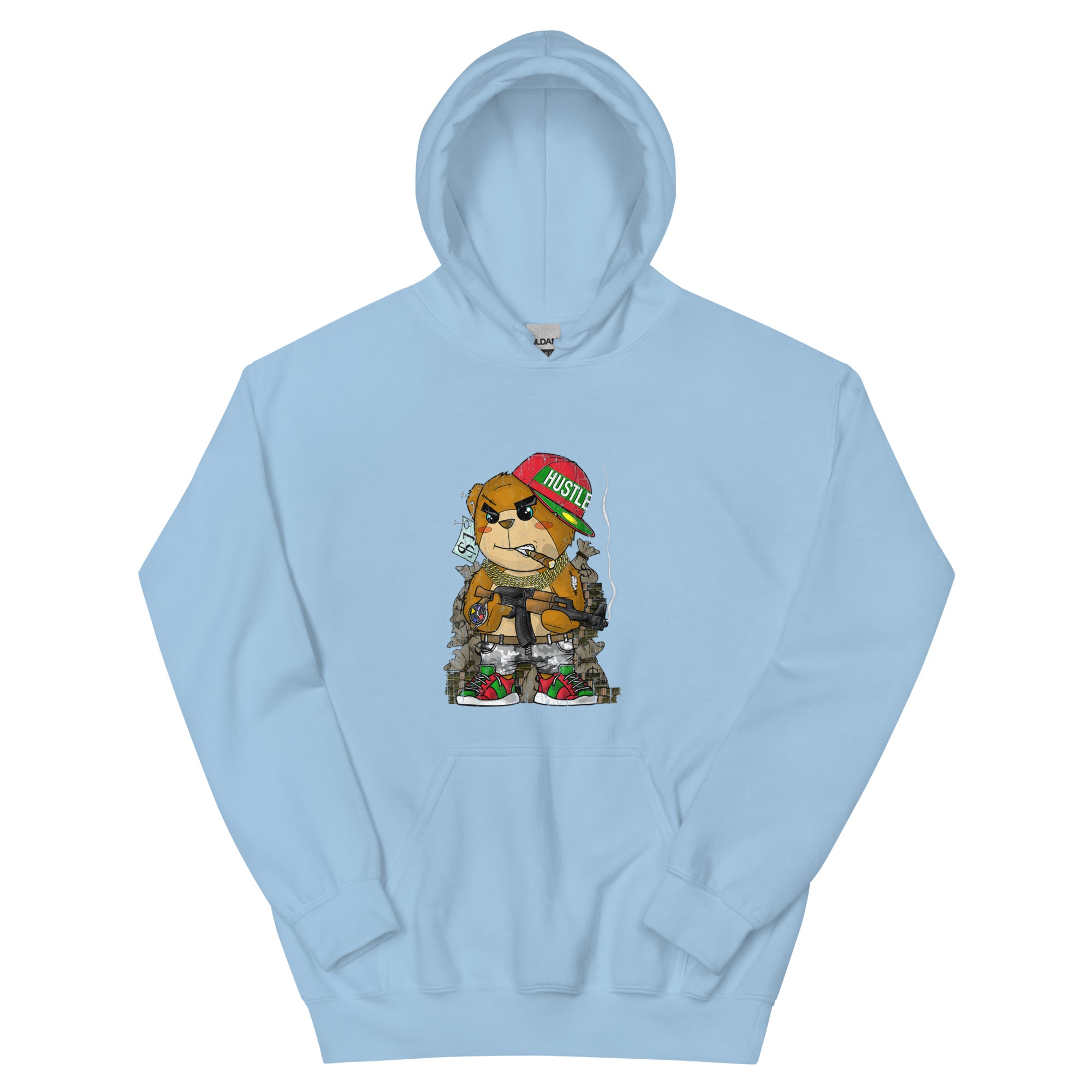 Hip-Hop Hipster Teddy Bear Rap Street Wear Unisex Hoodie