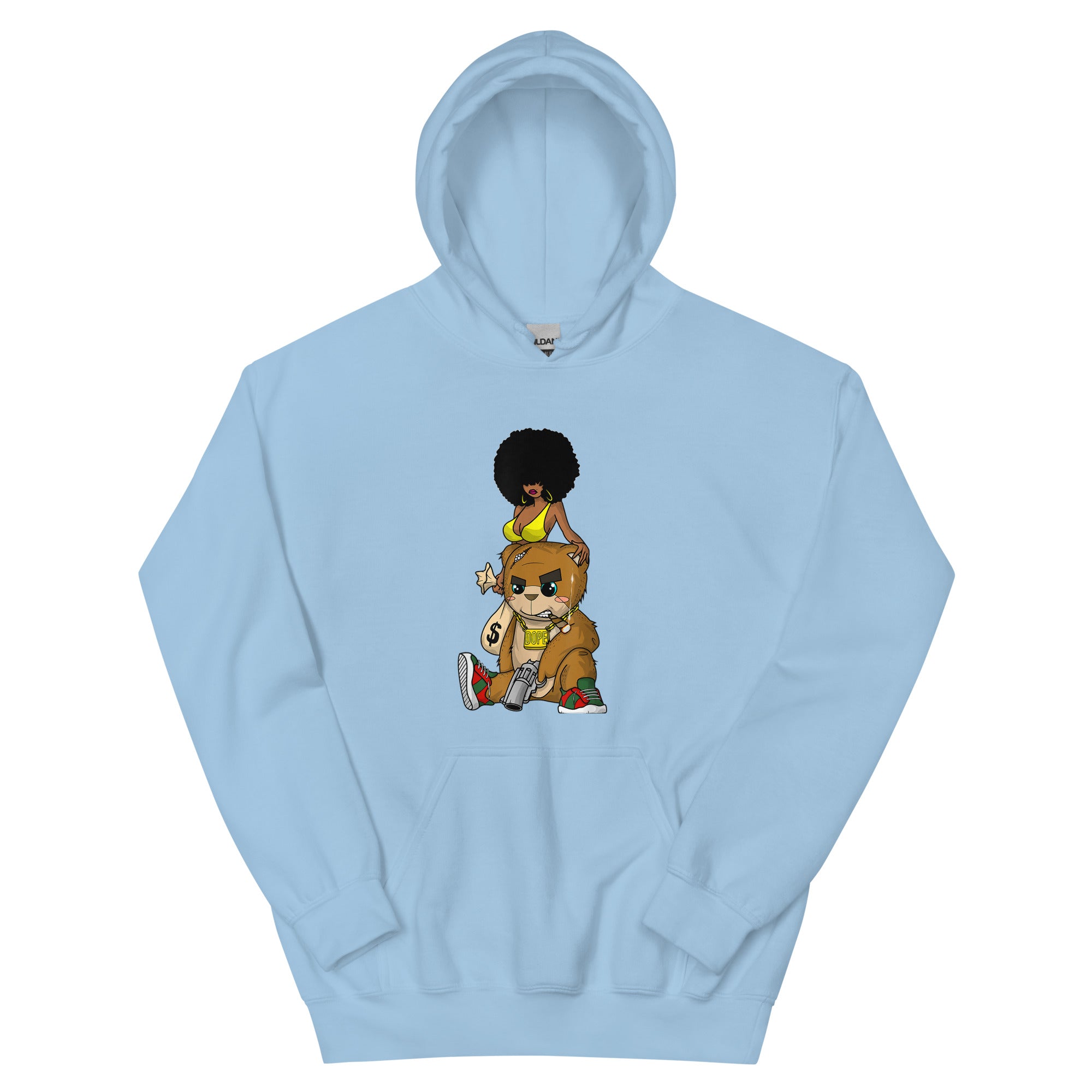 TEDDY BEAR GANGSTER RAP HUSTLE HIP HOP Unisex Hoodie