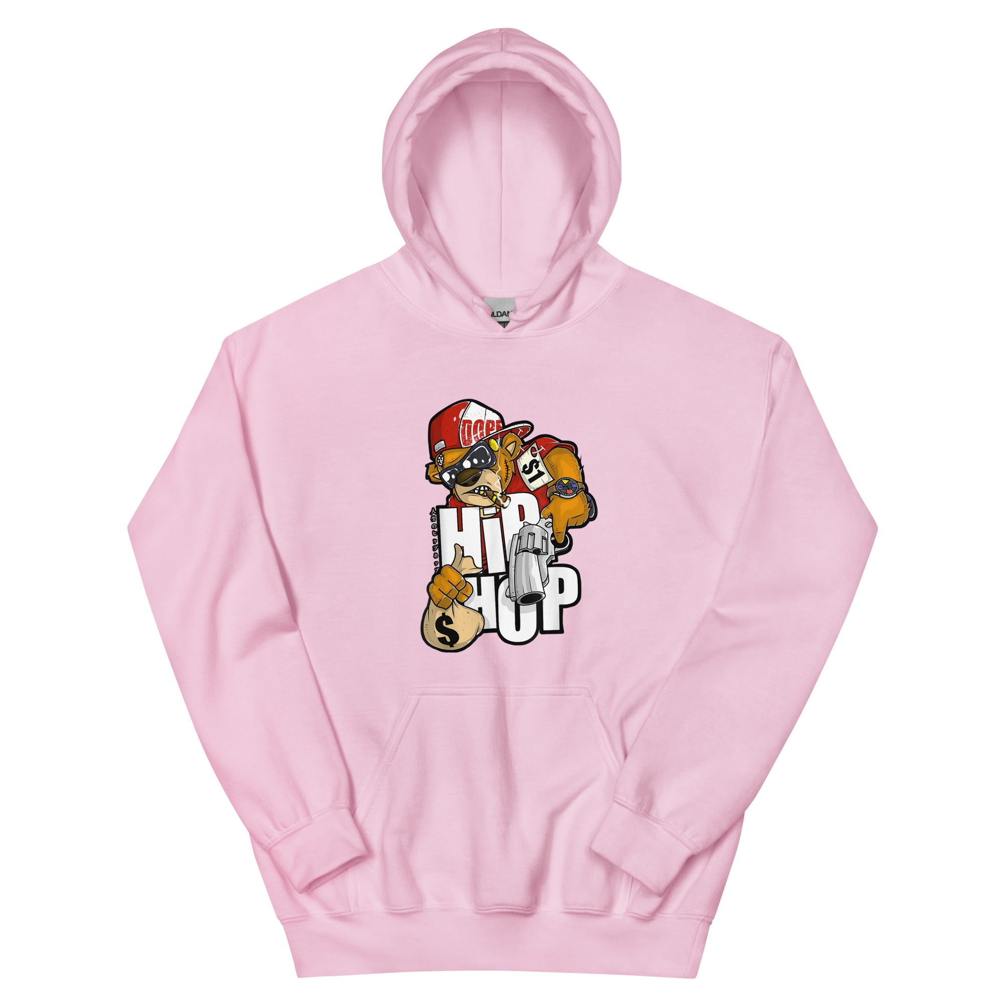 TEDDY BEAR WITH GUN RAPER HIP HOP Unisex Hoodie