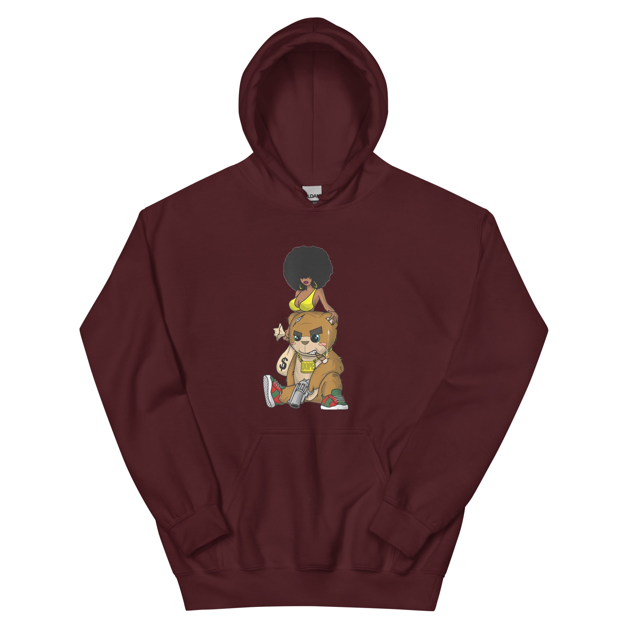 TEDDY BEAR GANGSTER RAP HUSTLE HIP HOP Unisex Hoodie