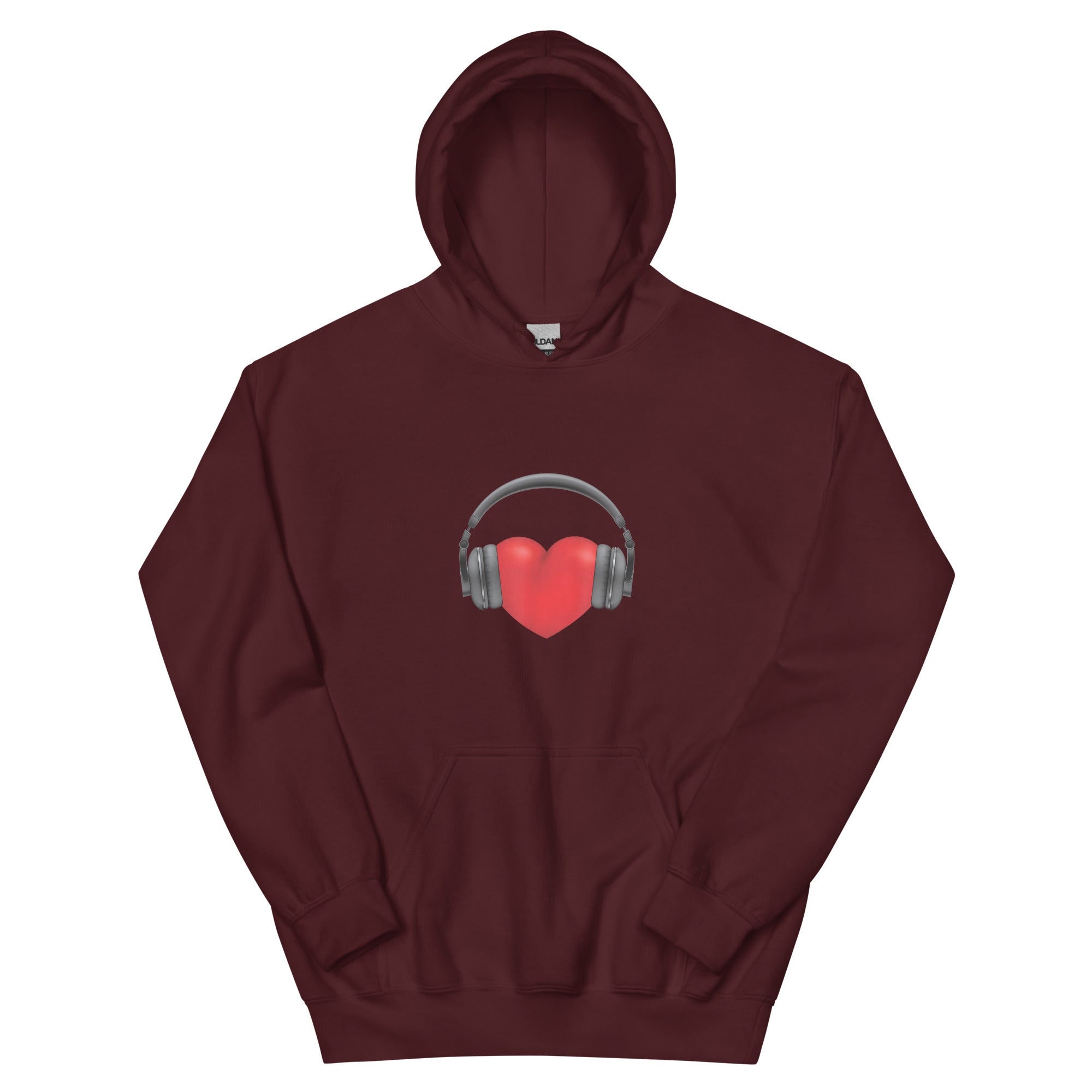 HEART MUSIC LOVE HIP HOP Unisex Hoodie