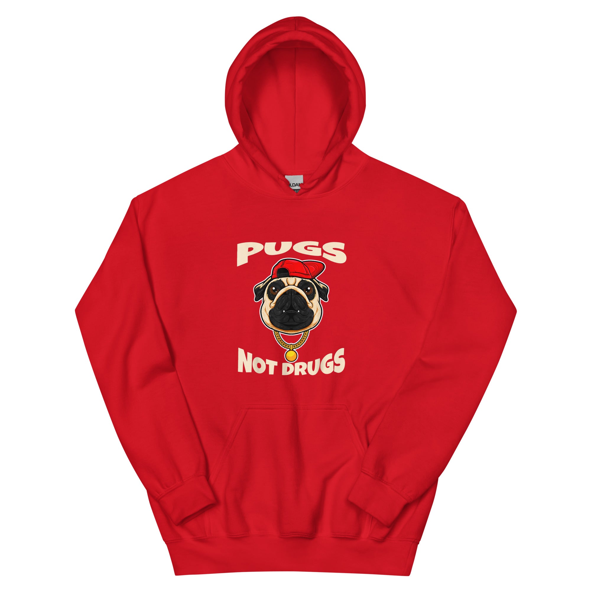 PUGS NOT DRUGS RAP STYLE Unisex Hoodie