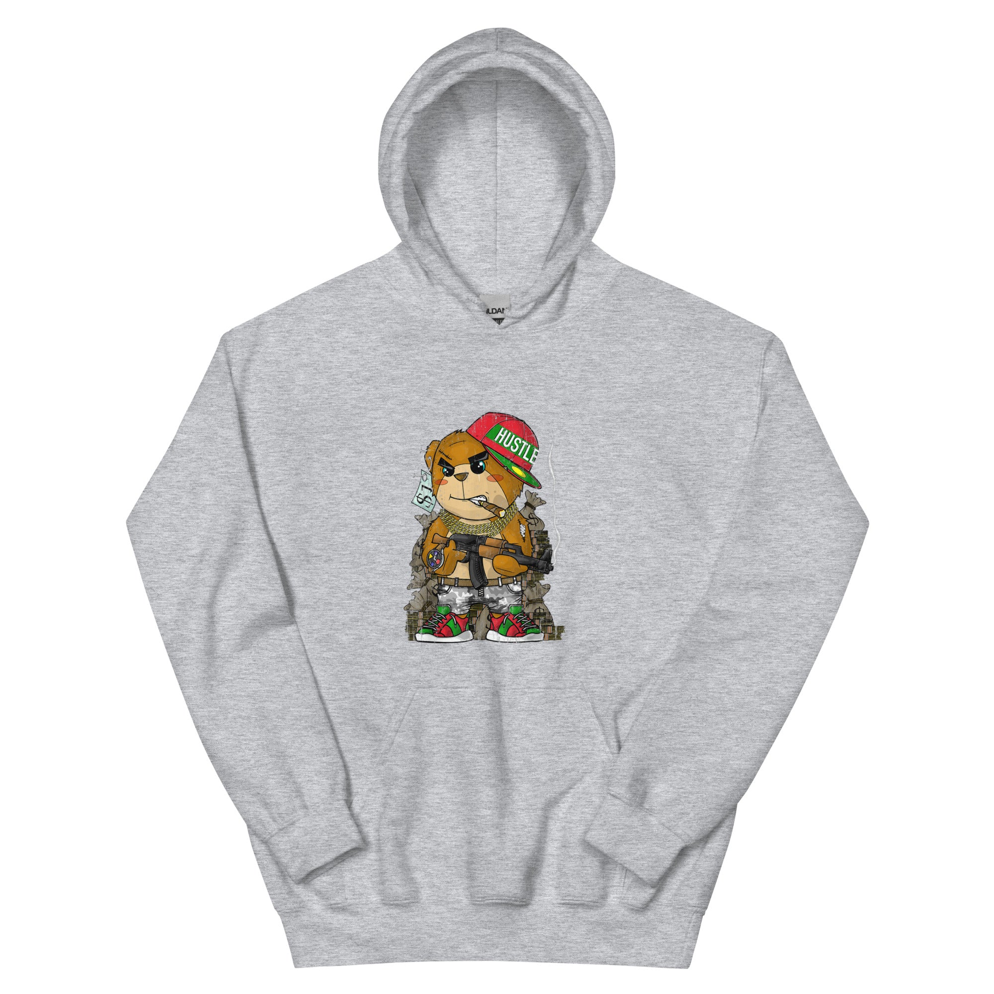 Hip-Hop Hipster Teddy Bear Rap Street Wear Unisex Hoodie