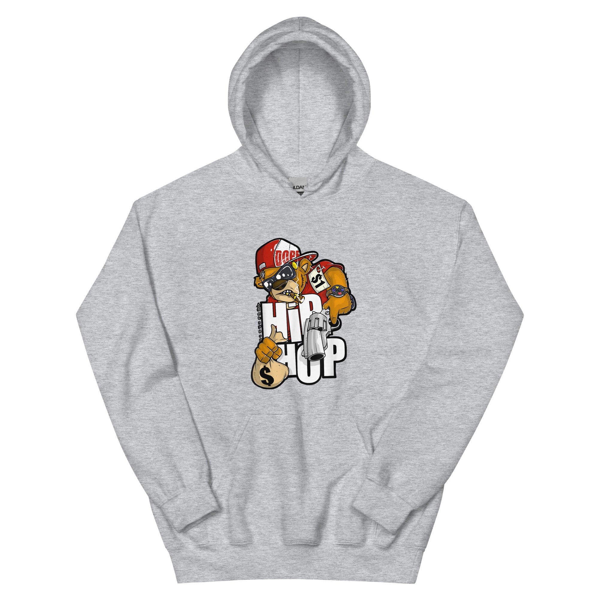 TEDDY BEAR WITH GUN RAPER HIP HOP Unisex Hoodie