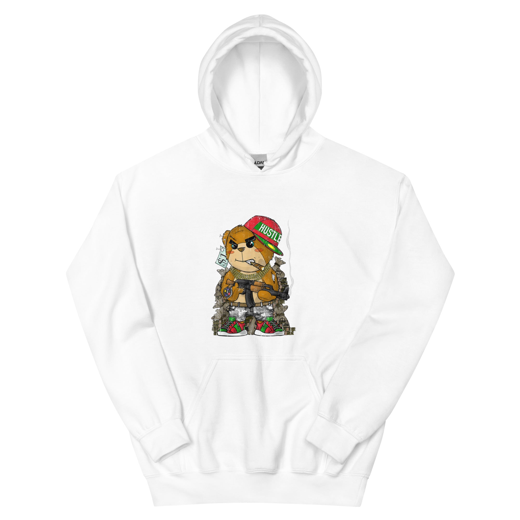 Hip-Hop Hipster Teddy Bear Rap Street Wear Unisex Hoodie