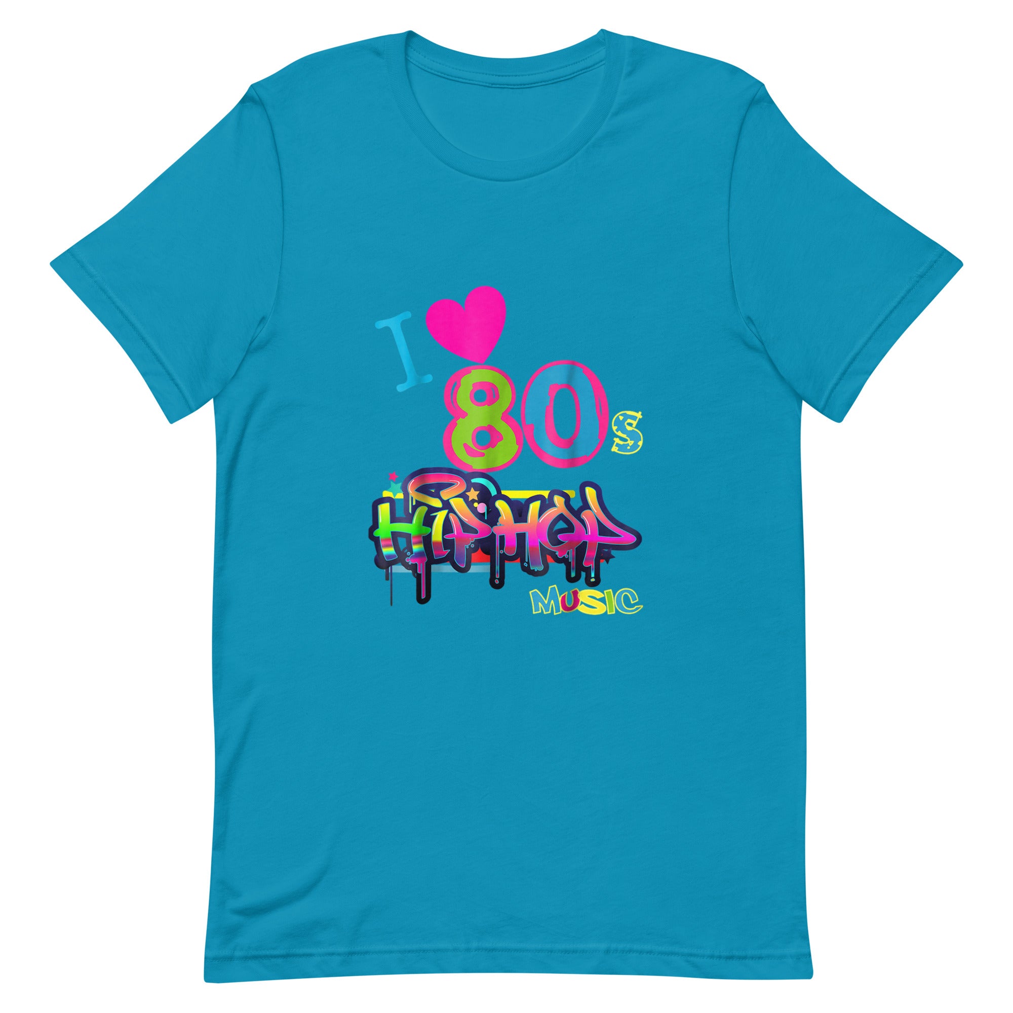 I LOVE 80'S HIP HOP MUSIC Unisex t-shirt