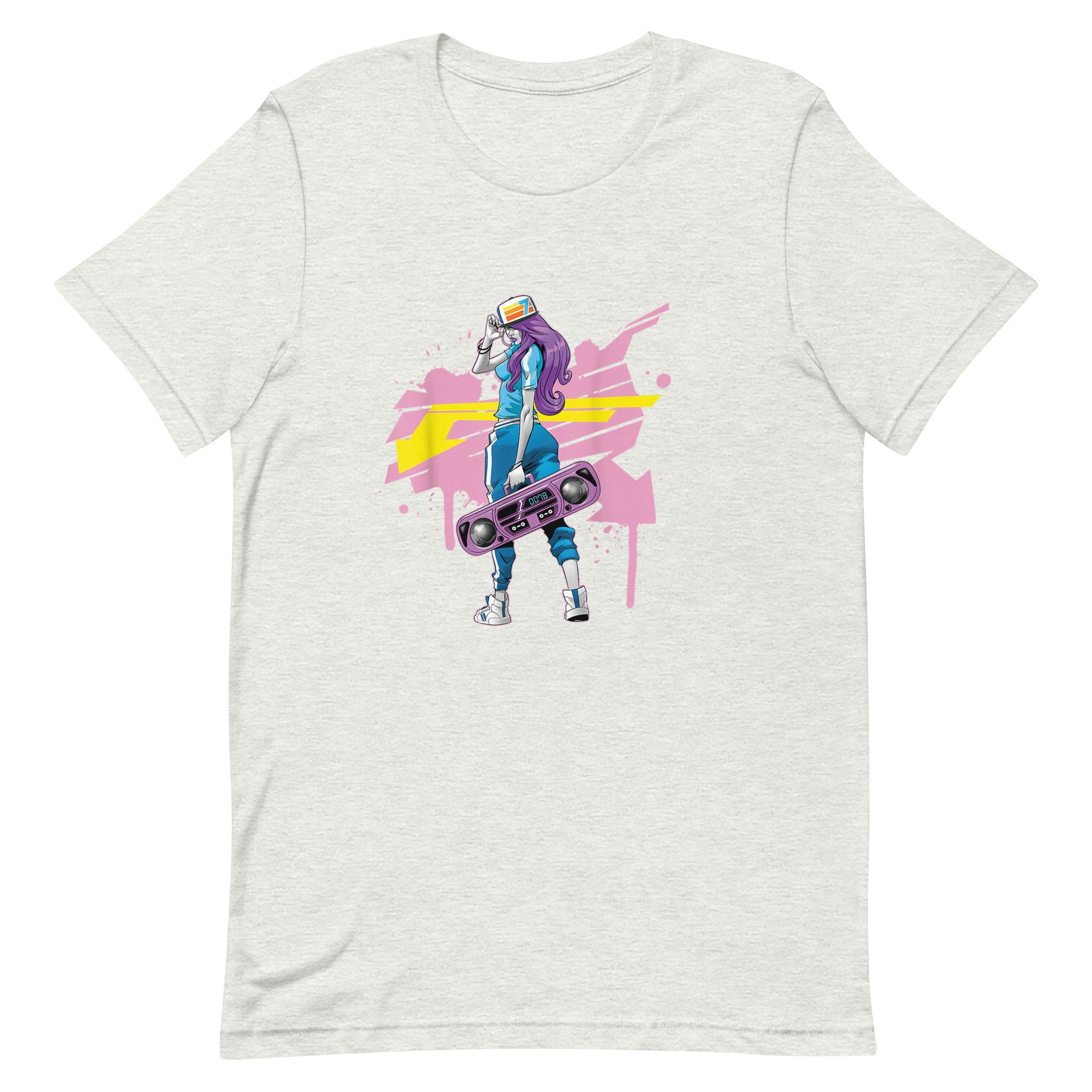 GRAFFITI BOOMBOX GIRL Unisex t-shirt - Hiphopya