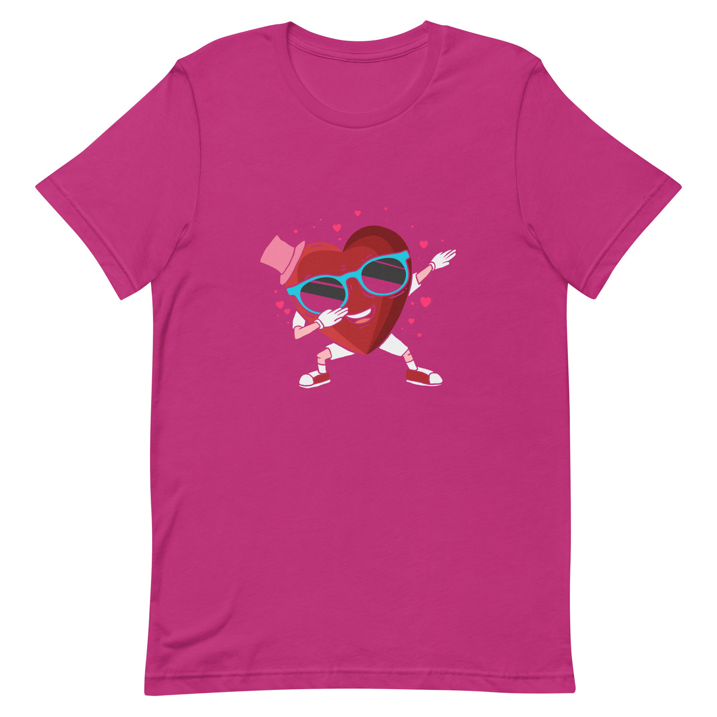 HEART BOY VALENTINE DABBING  Unisex t-shirt