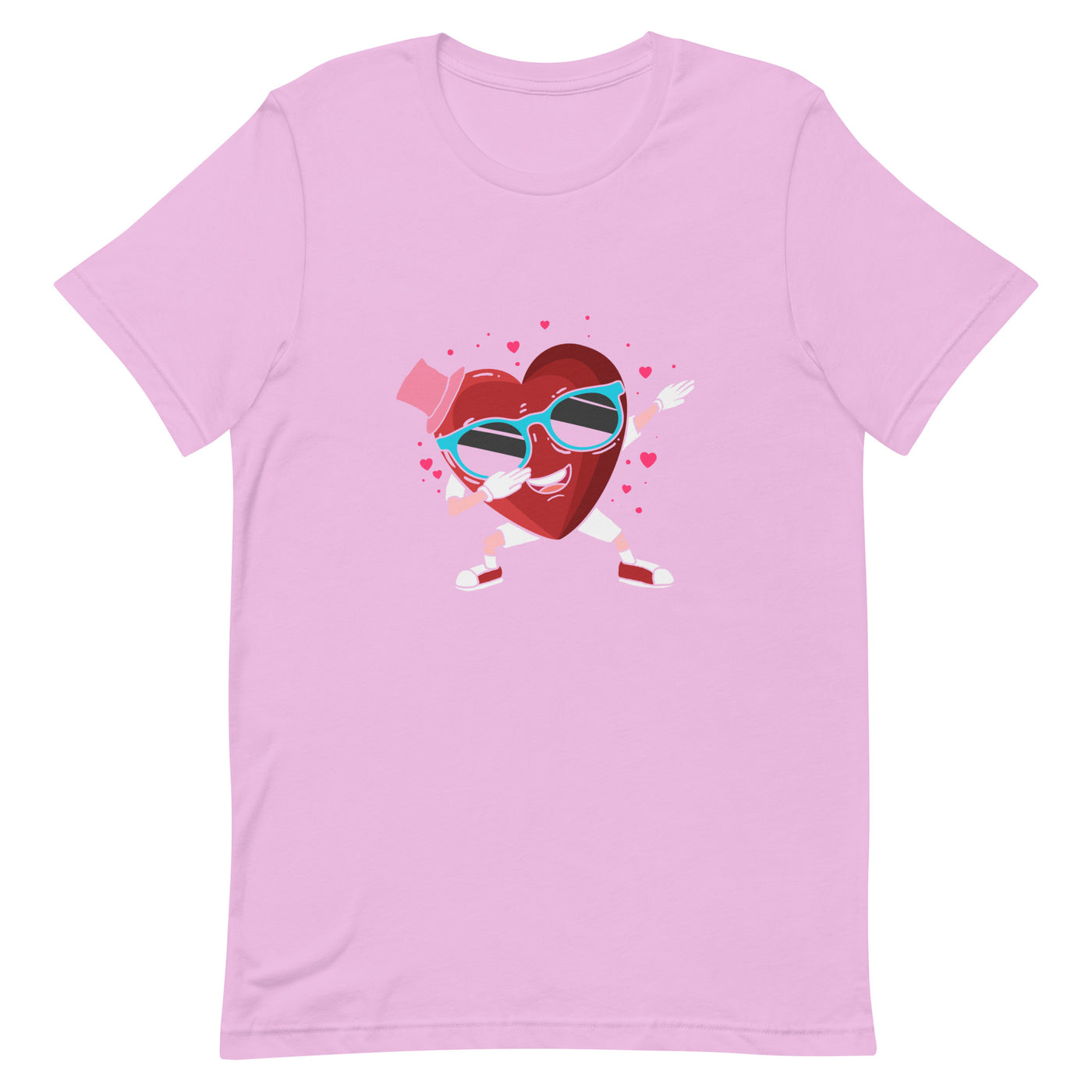 HEART BOY VALENTINE DABBING  Unisex t-shirt